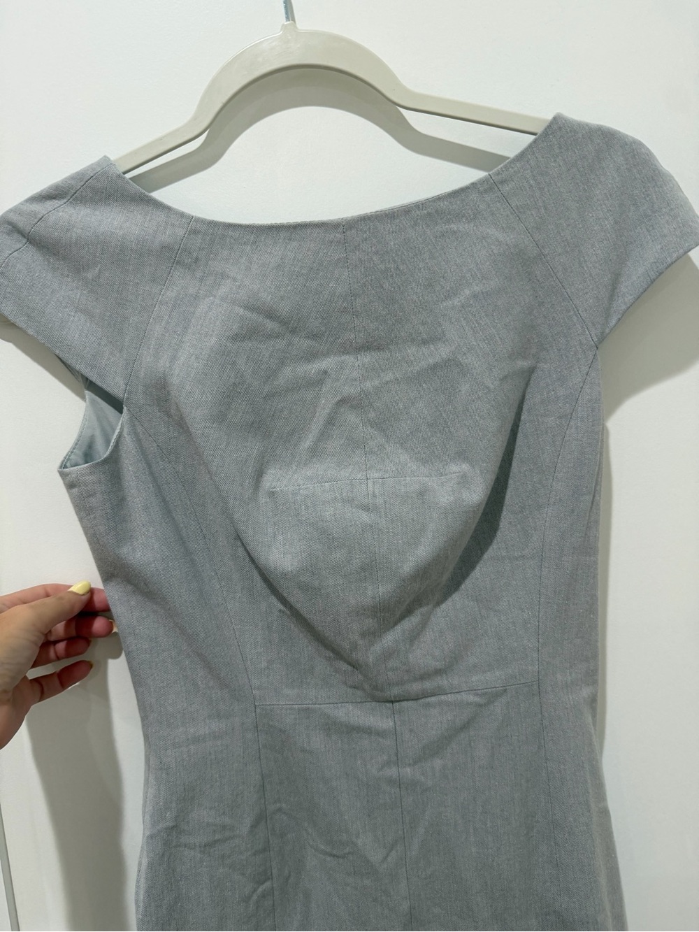 Banana Republic Stretch Twill Light Gray Sheath Dress - Women - Picture 8 of 9